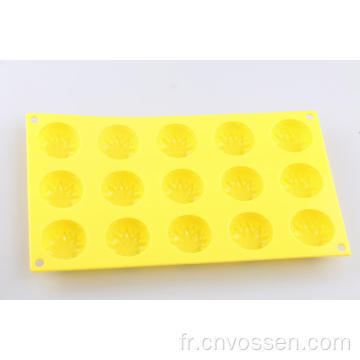 Moule de cuisson à fleurs en silicone de 15 formes différentes